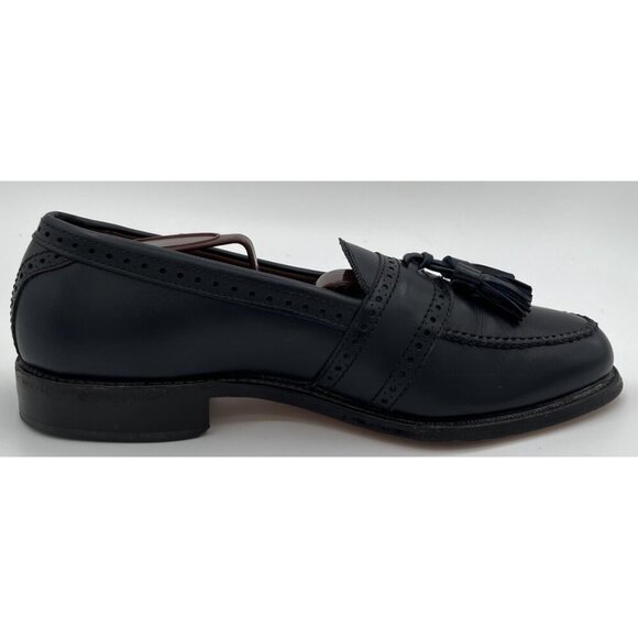 Allen Edmonds Harvard Loafers Brogue Tassel Dark Navy Blue Shoes Mens Size 7 C main image 9